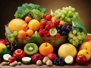 Naklejka na ściany i meble fruit and vegetables