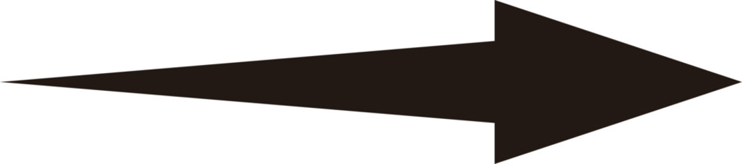 Arrow icon No outline Black