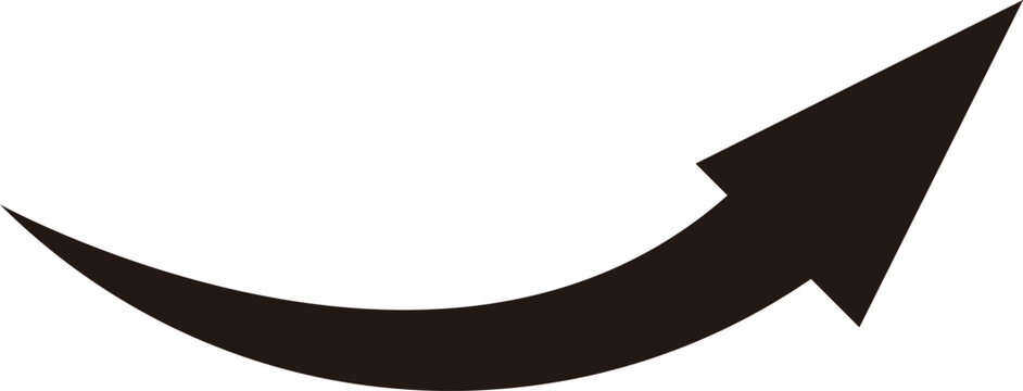 Arrow icon No outline Black