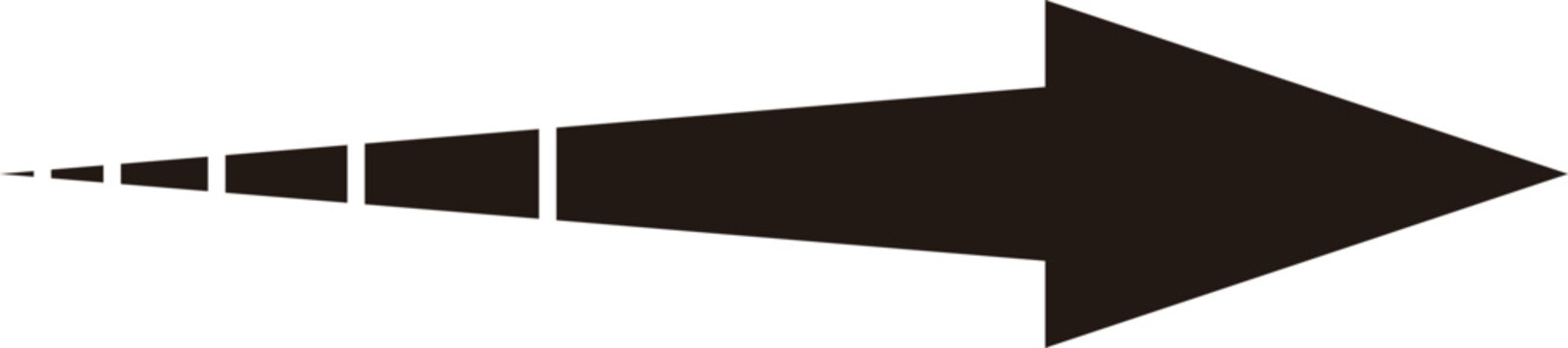 Arrow icon No outline Black