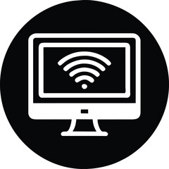 computer icon Show Wi-Fi symbol