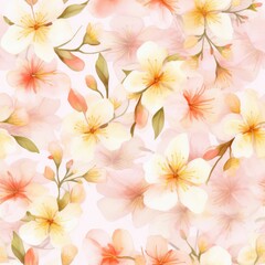 Obraz premium Natural Beauty in Art Cherry Blossom Textile Designs