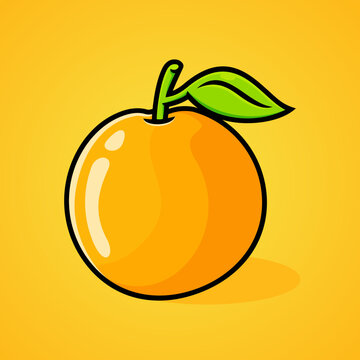 illustration of an orange fruit