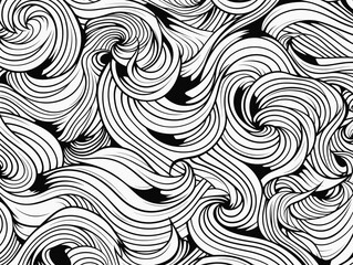 Drawing of Abstract geometric pattern. illustration separated, sweeping overdrawn lines.