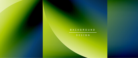 Circles and round shapes with gradients. Minimal abstract background, round geometric shapes, clean and structured design