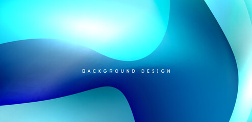 Beautiful liquid shapes with fluid colors abstract background