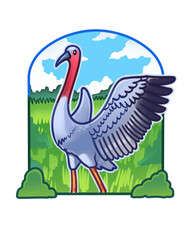 Eastern Sarus Crane / กระเรียน