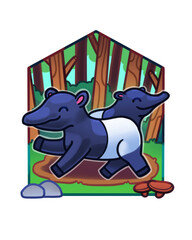 Obraz premium Malayan Tapir / สมเสร็จ