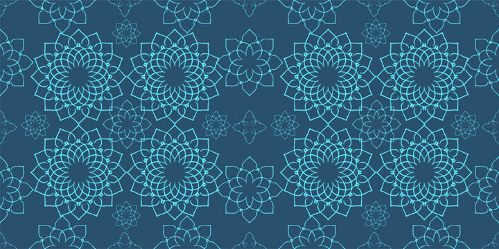 mandala geometri ornamnet art pattern abstract background