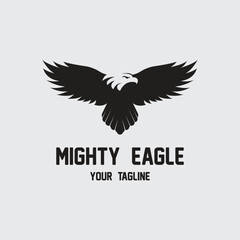 eagle logo vector icon illustration design