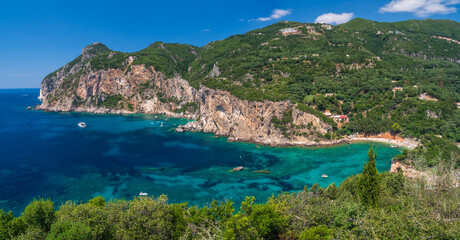 Corfu Coastline Panorama