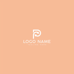 Letter P logo vector