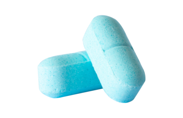 blue pills isolated on medicine concept