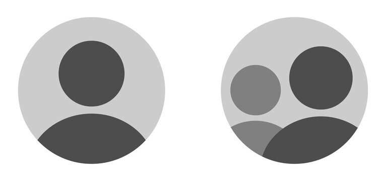  Anonymous user portrait vector flat icon concepts