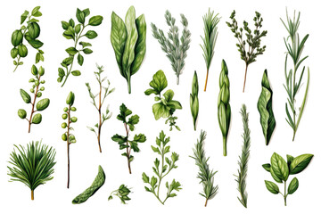 Edible Herbs Set - obrazy, fototapety, plakaty
