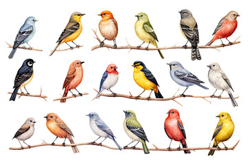 North American Birds Watercolor Set