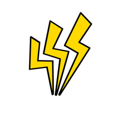 Cartoon lightning effect