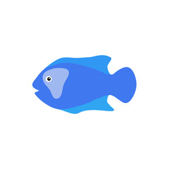 fish cartoon vector icon