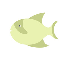 fish cartoon vector icon