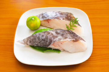 藻塩仕立て　真鱈の切り身