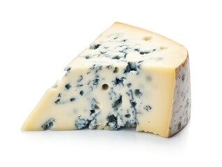 Blue cheese isolated on white background 