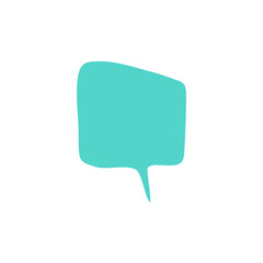 Set of simple Colorful speech bubble