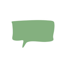 Set of simple Colorful speech bubble