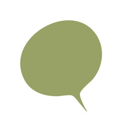 Set of simple Colorful speech bubble