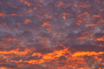 Silhouette Dramatic sky during sunset