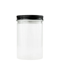 empty glass jar isolated element