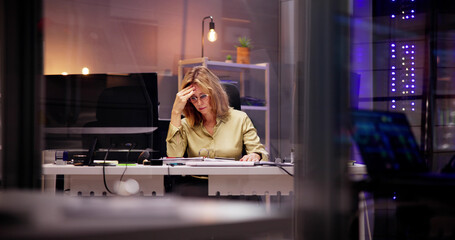Busy Accountant and Bookkeeper Conducting Audit Work