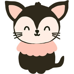 illustration showcasing a cute cat