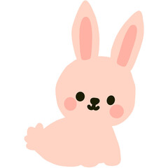 illustration featuring a cute bunny