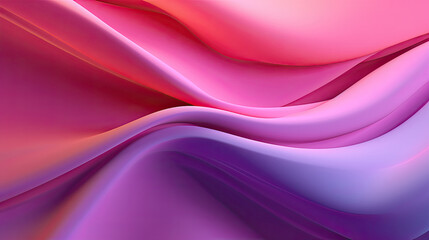 pink silk wave background, abstract 3D Background with Smooth Silky Shapes,