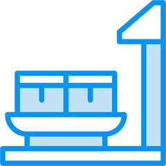 weight machine vector design icon . svg