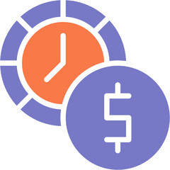 time is money vector design icon . svg