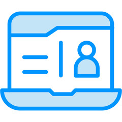 Web Portfolio vector design icon . svg