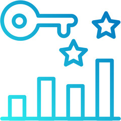 Rank Keywords vector design icon . svg
