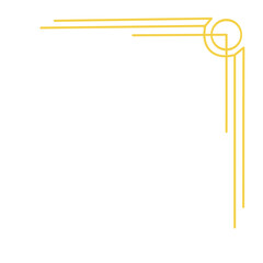 Set of art deco borders and headers