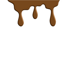 Melted chocolate dripping Vektor illustration