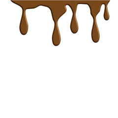 Melted chocolate dripping Vektor illustration
