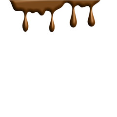 Melted chocolate dripping Vektor illustration