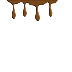 Melted chocolate dripping Vektor illustration
