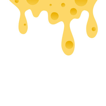 Melting Cheese Drops Set Illustration