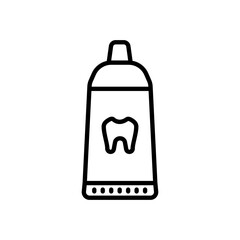 toothpaste vector icon in line style