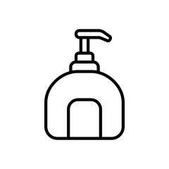 liquid soap vector icon in line style