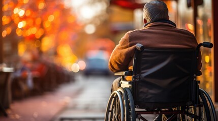 Obraz premium High spirits unhindered by a wheelchair