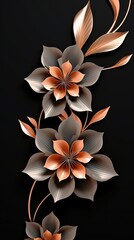Fototapeta premium 3 D render. Smartphone wallpaper background.