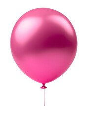 Pink balloon isolated.