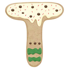 Cookie letter T